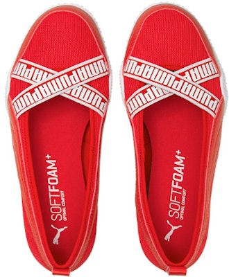 Puma Bella Ballerina P 防滑舒適 低筒運動休閒鞋 女款 紅 Shop Puma Bella Ballerina P 防滑舒適 低筒運動休閒鞋 女款 紅