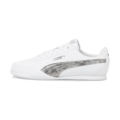 (W) Puma Bella Raw Metallic 'White Aged Silver'