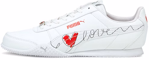 (Women) Puma Bella Valentine 'White Red Black' 368868-01 (Women) Puma Bella Valentine 'White Red Black' 368868-01