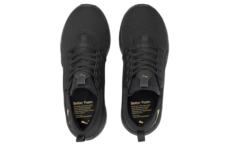 Lookbook (W) Puma Better Foam Adore Shine ''Schwarz Gold'' 195352-01