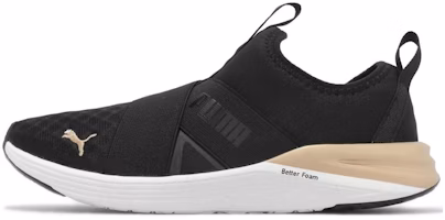 (Women) Puma Better Foam Prowl Slip-On 'Black Gold' 378754-01 (Women) Puma Better Foam Prowl Slip-On 'Black Gold' 378754-01