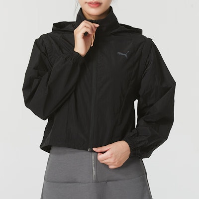 (W) 푸마 블랙 후드 캐주얼 통기성 긴팔 자켓 628979-01 Shop (W) 푸마 블랙 후드 캐주얼 통기성 긴팔 자켓 628979-01