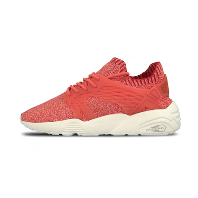 (W) Puma Blaze Cage Evoknit Low Top Red/ 'White'