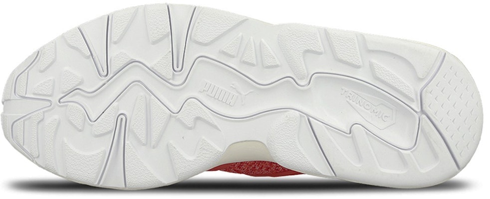 (W) Puma Blaze Cage Evoknit Bajo Rojo/'Blanco' 364113-03 Details for (W) Puma Blaze Cage Evoknit Bajo Rojo/'Blanco' 364113-03