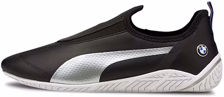 (Women) Puma Bmw M Motorsport Ridge Cat Low Top Running Shoes Black/White/Grey 306636-01 (Women) Puma Bmw M Motorsport Ridge Cat Low Top Running Shoes Black/White/Grey 306636-01