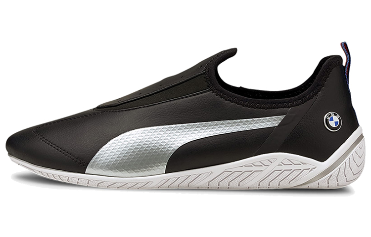 (Women) Puma Bmw M Motorsport Ridge Cat Low Top Running Shoes Black/White/Grey 306636-01