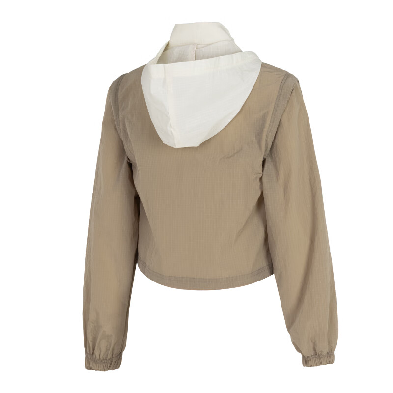 Lookbook (W) 푸마 브라운 투웨이 컬러블록 후드 캐주얼 자켓 628979-87