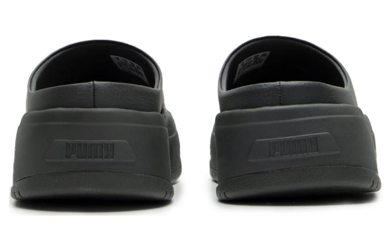 Purchase PUMA 時尚百搭 簡約舒適 靜音防滑包頭拖鞋 男女同款 黑色