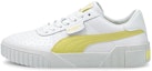 Buy (W) プーマ Cali カジュアルスニーカー 白/黄 369155-32