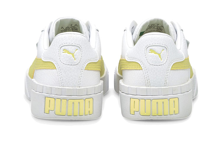 Shop (W) プーマ Cali カジュアルスニーカー 白/黄 369155-32