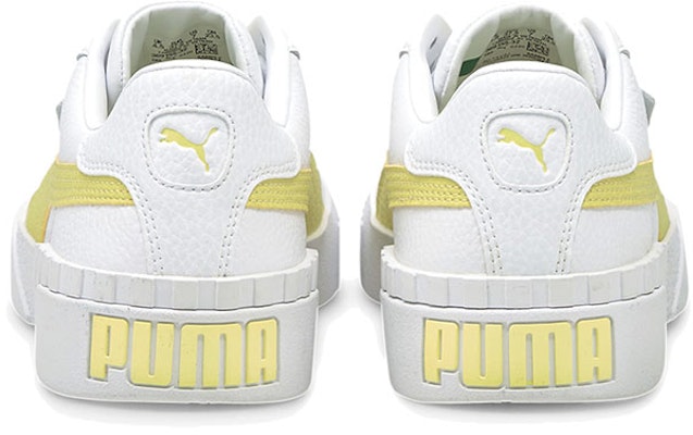 (W) プーマ Cali カジュアルスニーカー 白/黄 369155-32 Shop (W) プーマ Cali カジュアルスニーカー 白/黄 369155-32