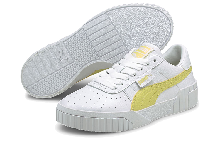 Purchase (W) プーマ Cali カジュアルスニーカー 白/黄 369155-32