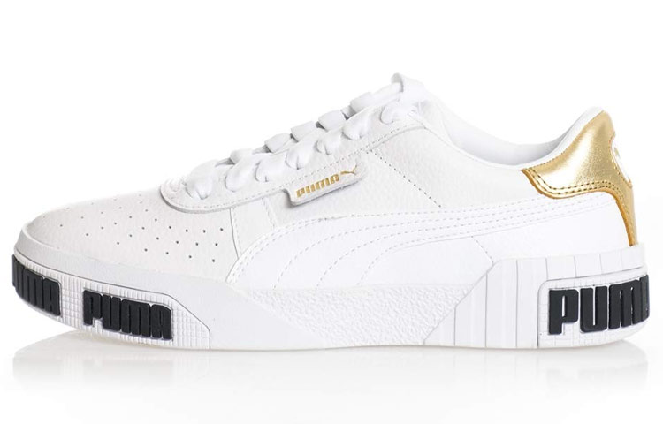 (W) Puma Cali Bold Metalli Leisure Shoes White