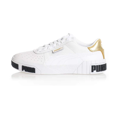 (W) Puma Cali Bold Metalli Leisure Shoes White