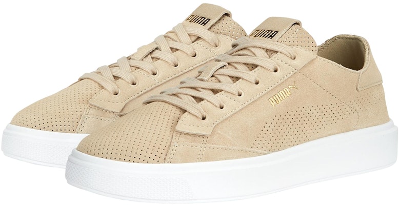 PUMA Lajla Tonal 防滑耐磨 低筒 滑板鞋 女款 褐白 Lookbook PUMA Lajla Tonal 防滑耐磨 低筒 滑板鞋 女款 褐白
