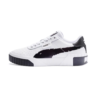 (W) Puma Cali Brushed 'White Black'