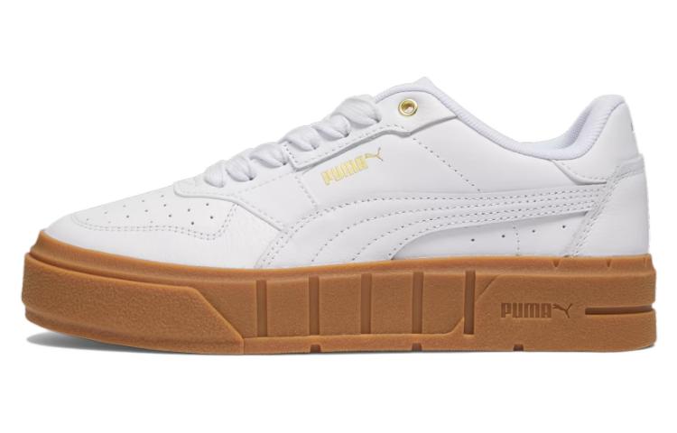 (Women) Puma Cali Court Leather 'White Gold Gum'  393802-09