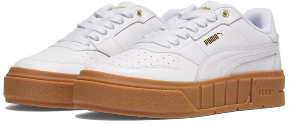 (Women) Puma Cali Court Leather 'White Gold Gum' 393802-09 Lookbook (Women) Puma Cali Court Leather 'White Gold Gum' 393802-09