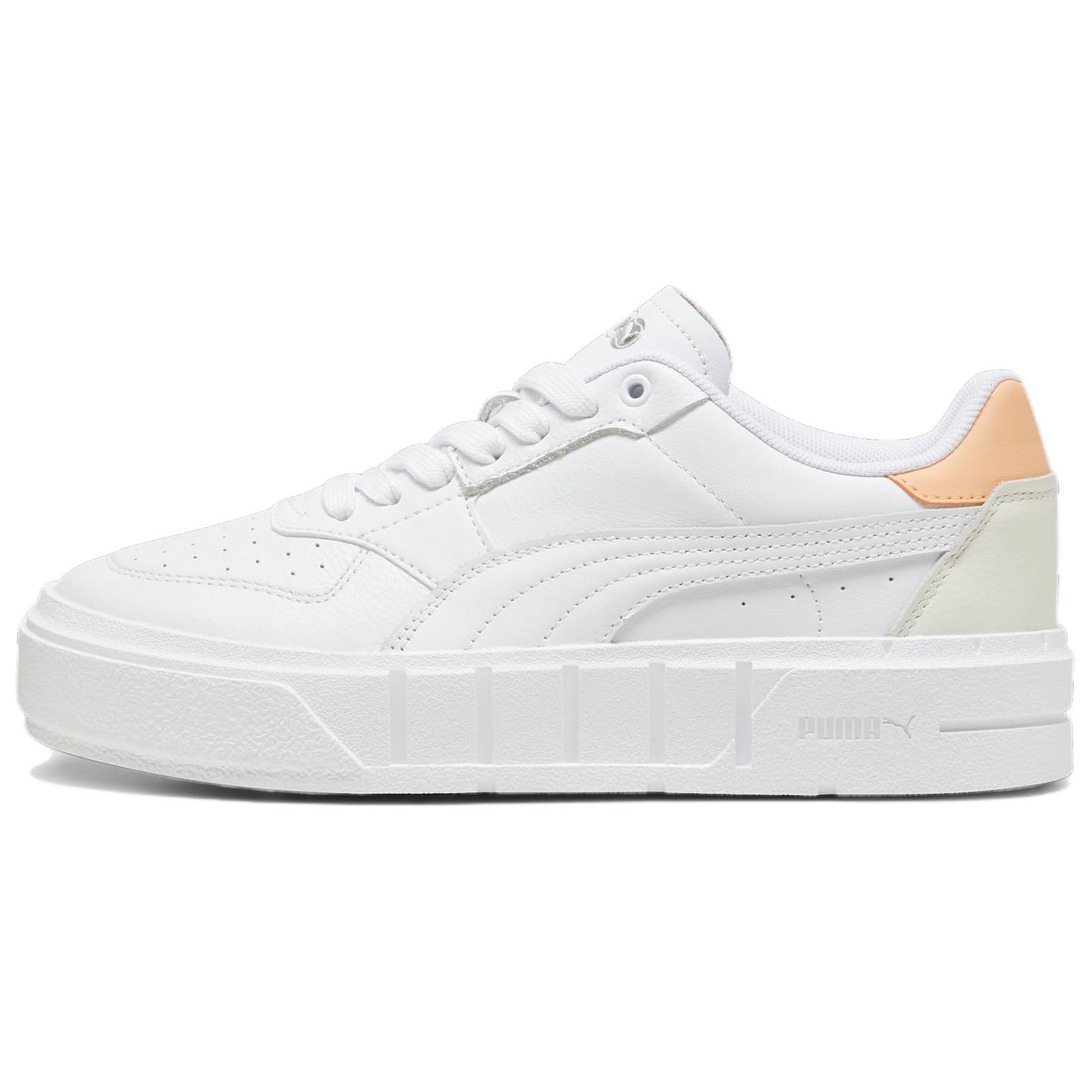 (Women) Puma Cali Court Leather 'White Peach Fizz' 393802-12