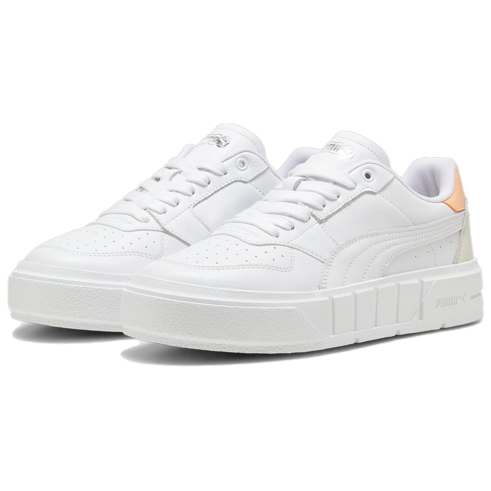 Lookbook (W) Puma Cali Court Kulit 'Putih Peach Fizz' 393802-12