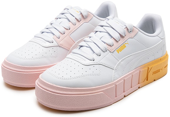 PUMA Cali Court Beach Days Wns 防滑耐磨 低筒 板鞋 女款 白粉黃 Lookbook PUMA Cali Court Beach Days Wns 防滑耐磨 低筒 板鞋 女款 白粉黃