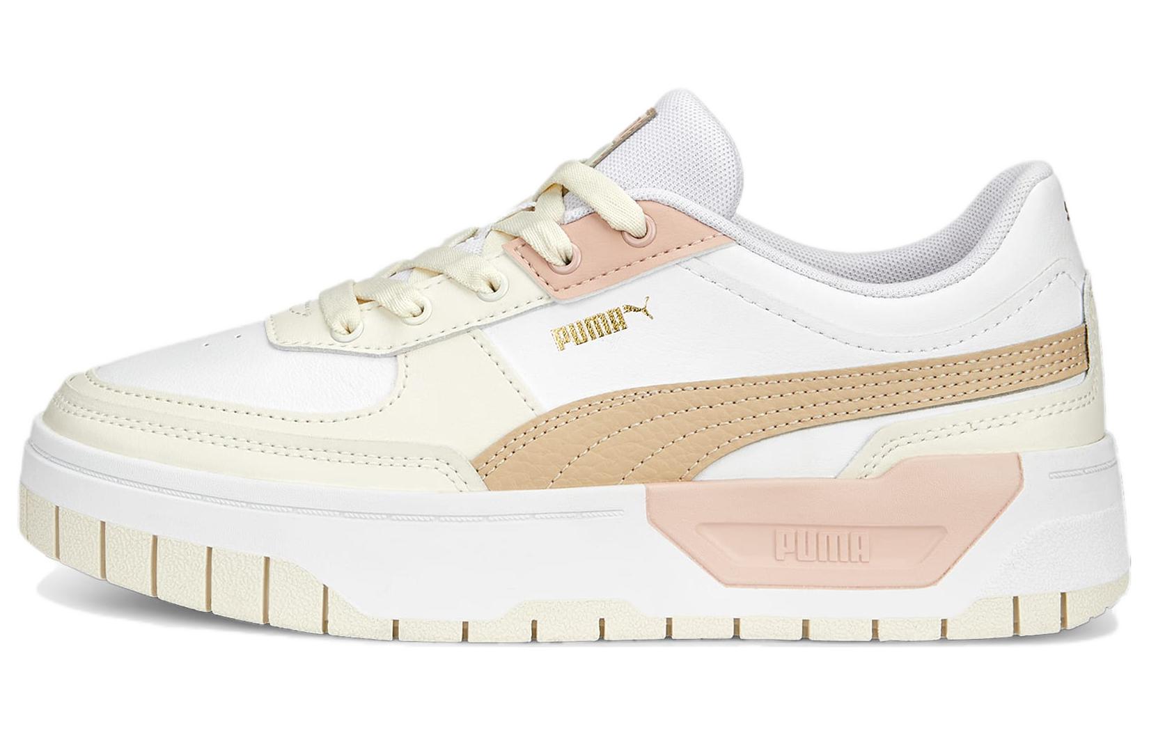 (W) Puma Cali Dream Leather 'White Yellow Pink'