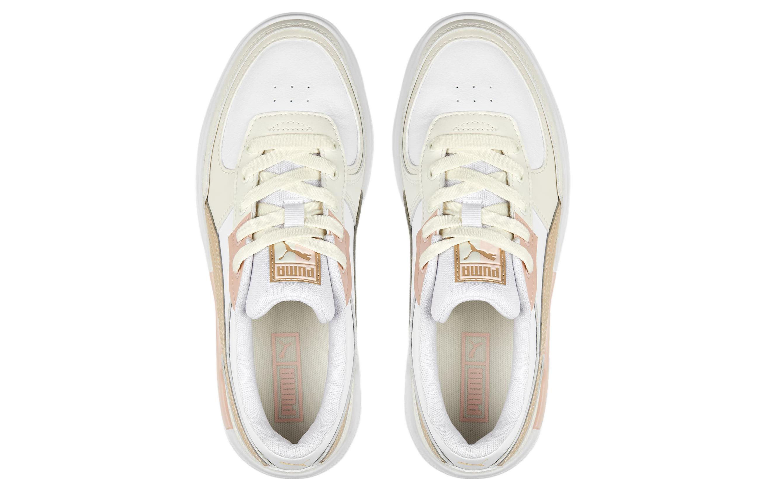 (W) Puma Cali Dream Leather 'White Yellow Pink' 圖 4