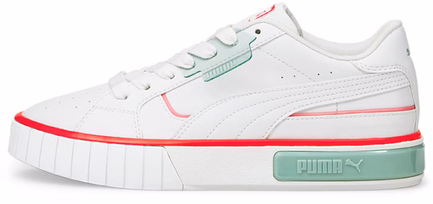 (Women) Puma Cali Star Lights Platform Shoes White/Green/Orange 381609-01 Buy (Women) Puma Cali Star Lights Platform Shoes White/Green/Orange 381609-01