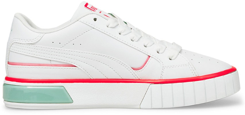 PUMA Cali 耐磨防滑 低筒 板鞋 女款 白綠橙 Order PUMA Cali 耐磨防滑 低筒 板鞋 女款 白綠橙