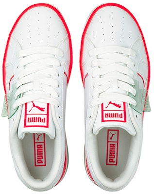 PUMA Cali 耐磨防滑 低筒 板鞋 女款 白綠橙 Lookbook PUMA Cali 耐磨防滑 低筒 板鞋 女款 白綠橙