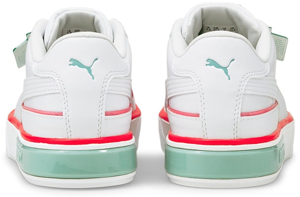 (Women) Puma Cali Star Lights Platform Shoes White/Green/Orange 381609-01 Shop (Women) Puma Cali Star Lights Platform Shoes White/Green/Orange 381609-01