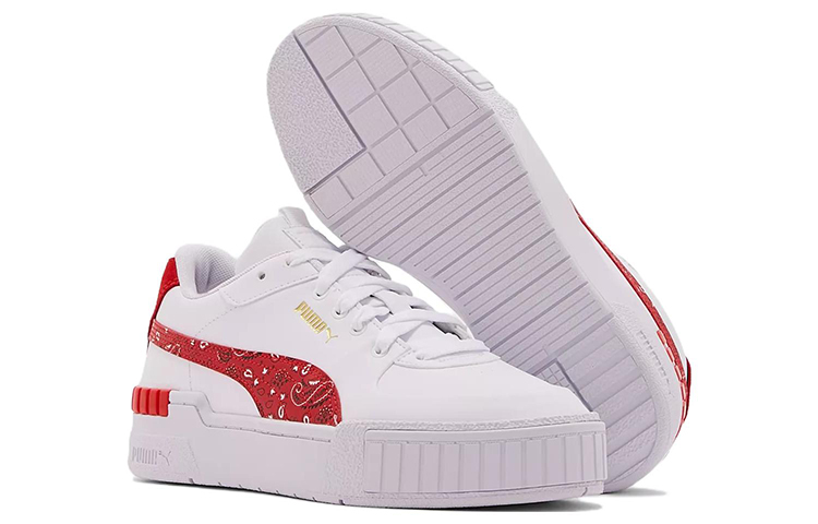 Shop (W) 푸마 캘리 로우 화이트 레드 (Puma 캘리 로우 흰빨) 382636-01