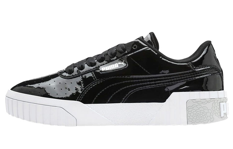 Buy (W) Sepatu Kasual Puma Cali Kulit Hitam Mengkilap untuk Wanita 370139-02