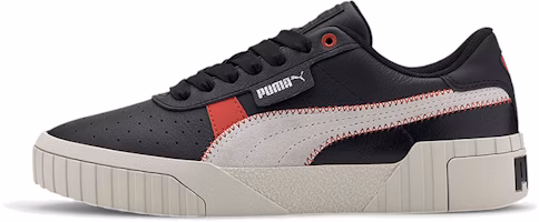 (Women) Puma Cali Retro Casual Sneakers Black/Red 372095-02 (Women) Puma Cali Retro Casual Sneakers Black/Red 372095-02