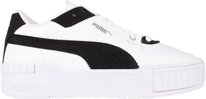 (Women) Puma Cali Sport Corduroy 'White Black' 374111-01 (Women) Puma Cali Sport Corduroy 'White Black' 374111-01