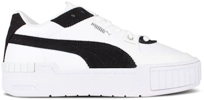 (Women) Puma Cali Sport Corduroy 'White Black' 374111-01 (Women) Puma Cali Sport Corduroy 'White Black' 374111-01