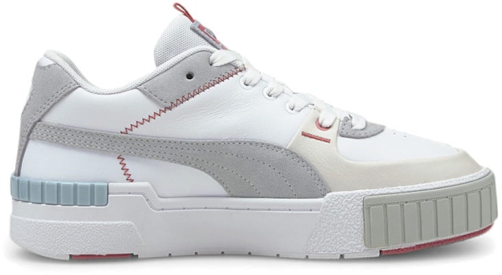 (Women) Puma Cali Sport Mix 'White Grey Red' 371202-16 Order (Women) Puma Cali Sport Mix 'White Grey Red' 371202-16