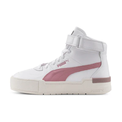 (W) Puma Cali Sport Top Warm Up Casual Board Shoes White