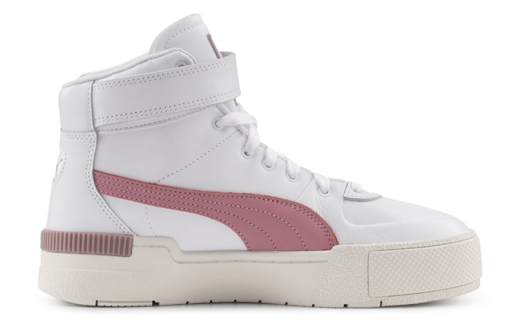 (W) Puma Cali Sport Top Warm Up Casual Board Shoes White 圖 2