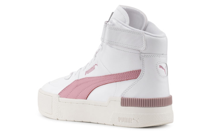 (W) Puma Cali Sport Top Warm Up Casual Board Shoes White 圖 4