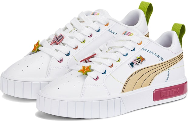 Puma Cali Star Pierced 休閒板鞋 女款 白粉藍 Lookbook Puma Cali Star Pierced 休閒板鞋 女款 白粉藍