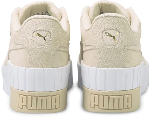 Puma Cali Wedge 耐磨防滑 增高厚底休閒板鞋 女款 米色 Shop Puma Cali Wedge 耐磨防滑 增高厚底休閒板鞋 女款 米色