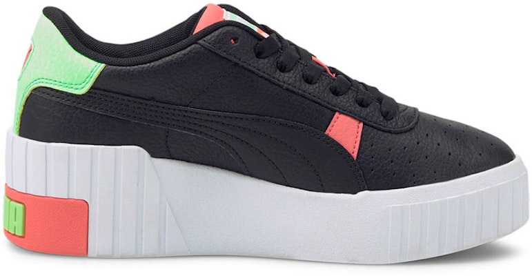 (Women) Puma Cali Wedge 'Black Green Red' 373438-07 Order (Women) Puma Cali Wedge 'Black Green Red' 373438-07