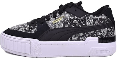 (Women) Puma Cali Wedge 'Black White' 382351-01 (Women) Puma Cali Wedge 'Black White' 382351-01