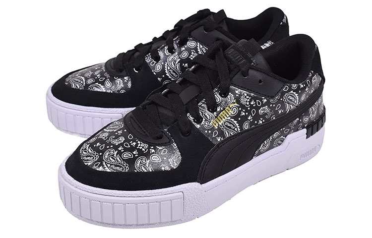 Order (W) 푸마 칼리 웨지 블랙 화이트 (Puma Cali Wedge Black White) 382351-01