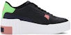 (W) Puma Cali Wedge Sunset Boulevard Hitam/Putih/Hijau Kasut Lembaga Kasual 374317-02