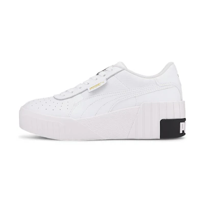 (W) Puma Cali Wedge 'White'