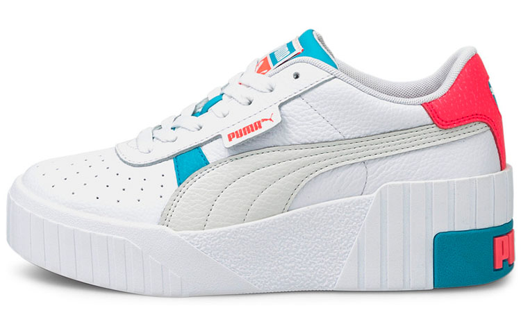 (Women) Puma Cali Wedge 'White Blue Red' 373438-06