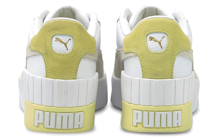 Shop (W) 푸마 칼리 웨지 화이트 그레이 옐로우 (Puma Cali Wedge 화이트/그레이/옐로우) 373906-05