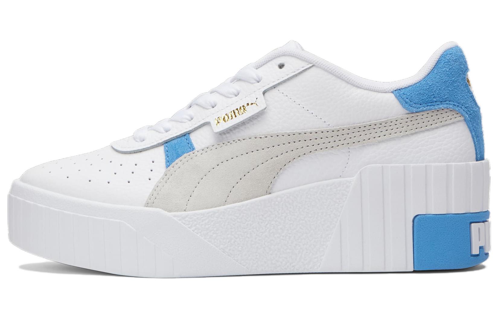 (Women) Puma Cali Wedge Mix 'White Light Blue'  373906-10